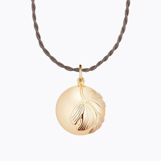 GINKGO Pregnancy Necklace Pink Gold