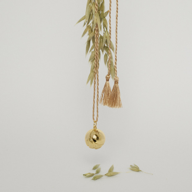 GINKGO Pregnancy Necklace Pink Gold